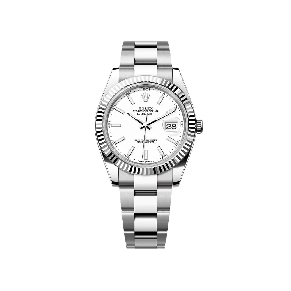 RL Datejust 41 White Dial Gold M126334-0009