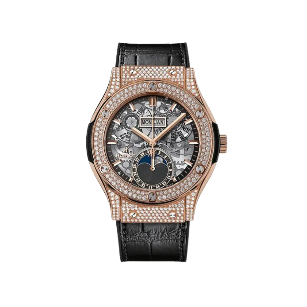 H Classic Fusion Aerofusion Moonphase King Gold 42mm, Ref# 547.OX.0180.LR